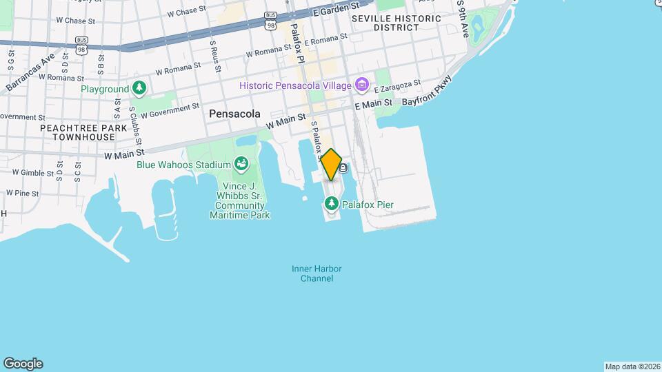 850 S Palafox St Mapa y Detalles de la Ubicación