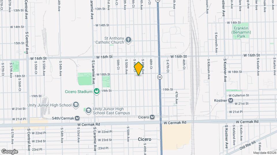 1807 S 49th Ct Map and Location Details