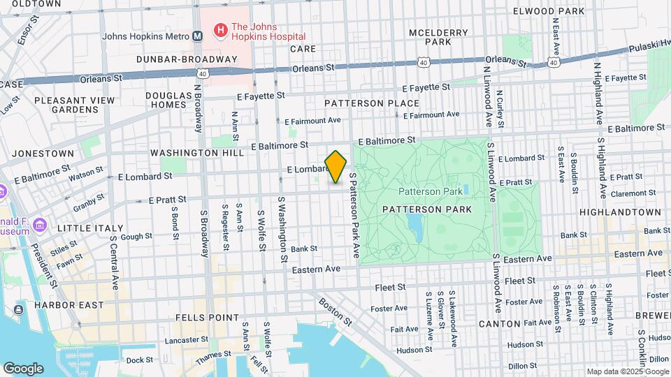 2204 E Pratt St Mapa y Detalles de la Ubicación
