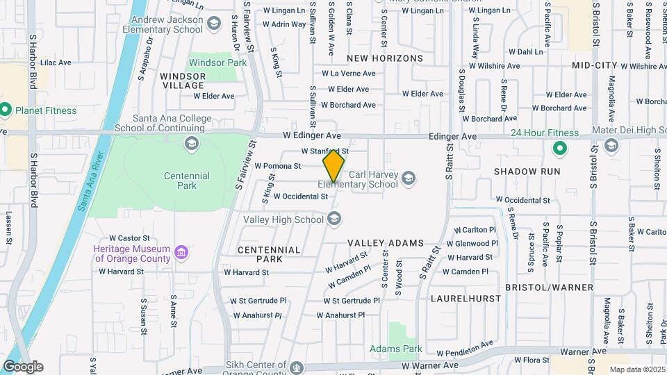 1702 S Greenville St Map and Location Details