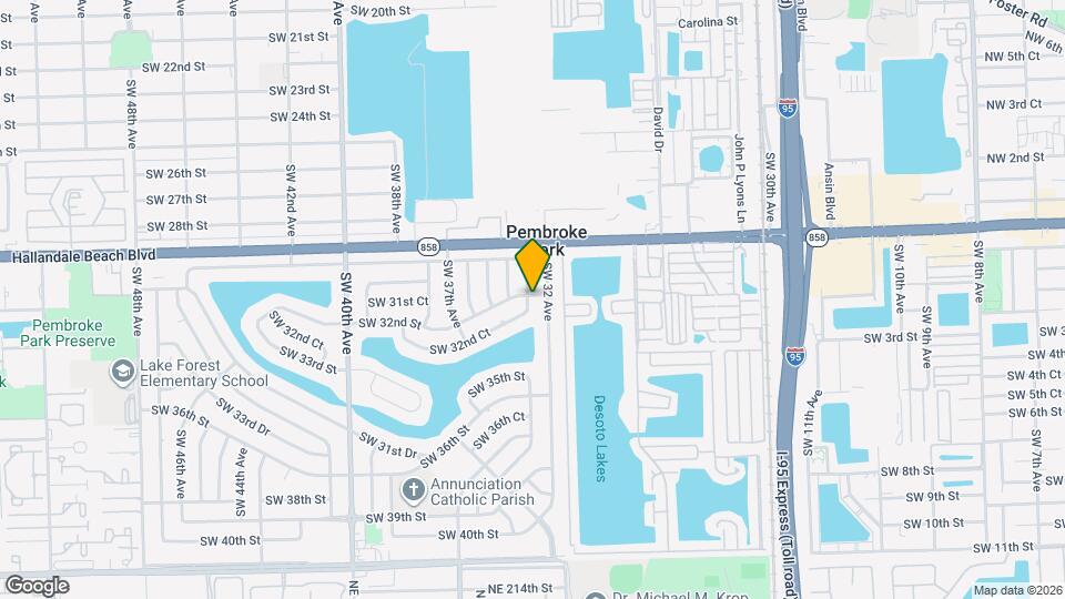 3300 SW 32nd Ct Map and Location Details