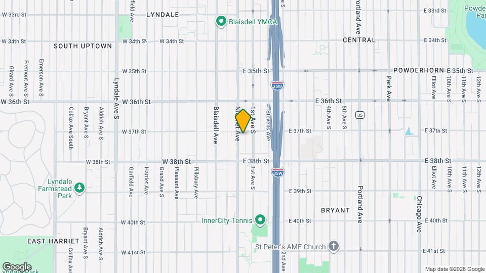 3707 Nicollet Ave Map and Location Details