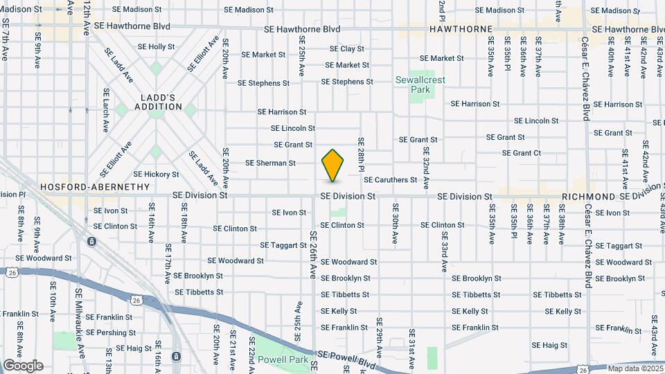 2703-2723 SE Division St Map and Location Details