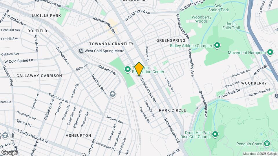 3924 Reisterstown Rd Map and Location Details