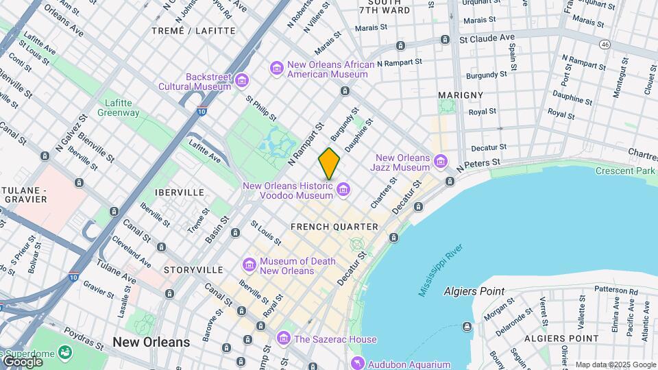831 Dumaine St Mapa y Detalles de la Ubicación
