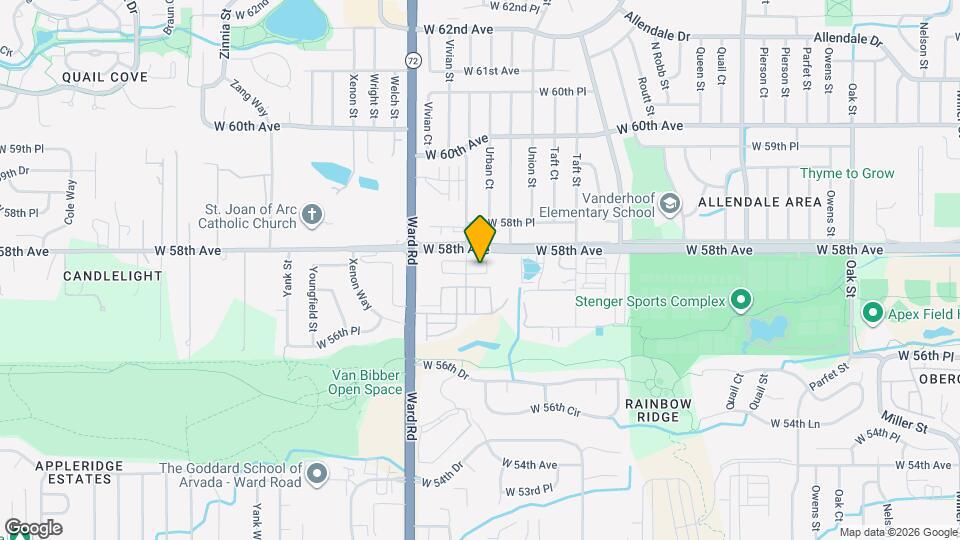 12153 W 57th Ln Map and Location Details
