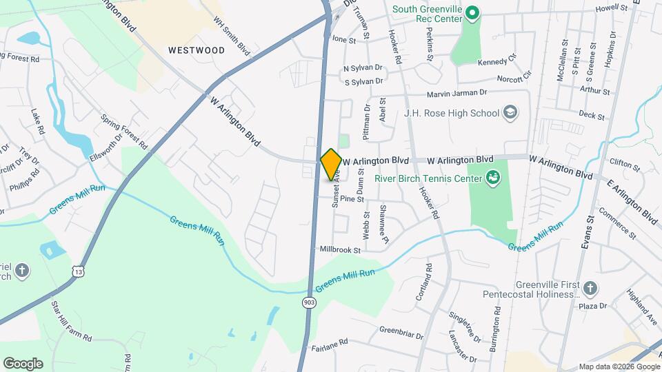 2612 Sunset Ave Map and Location Details