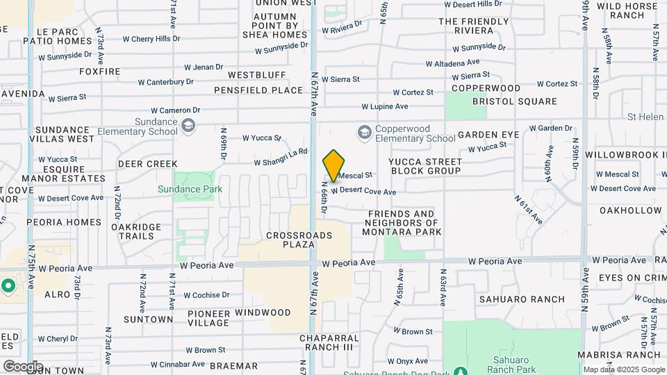6632 W Desert Cove Ave Map and Location Details