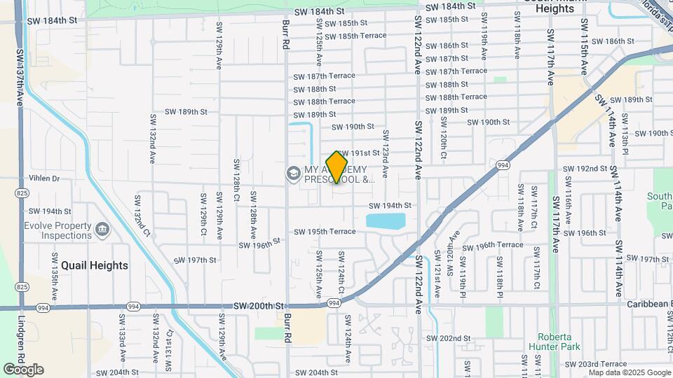 12443 SW 193rd St Map and Location Details