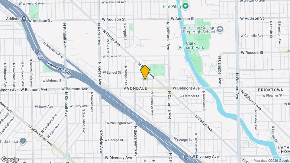 3223 N Richmond St, Unit 1 Map and Location Details