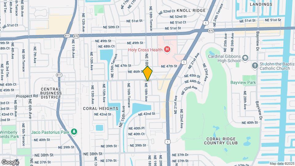 4450 NE 18th Ave Mapa y Detalles de la Ubicación