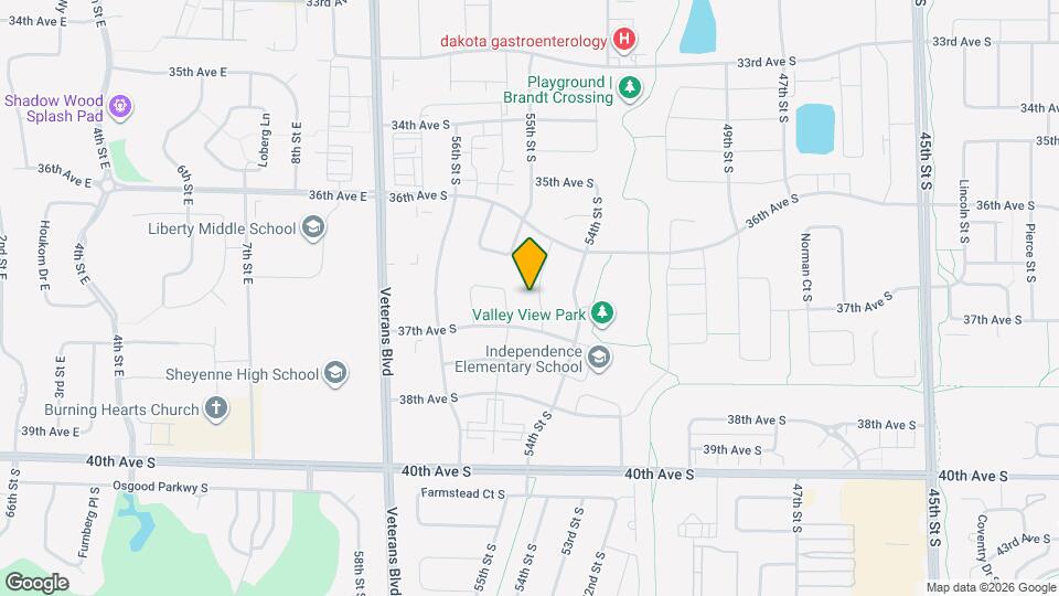 3665 Valley View Dr S Map and Location Details