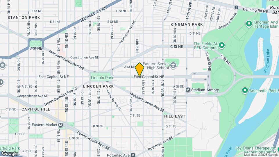 1437 E Capitol St SE Map and Location Details