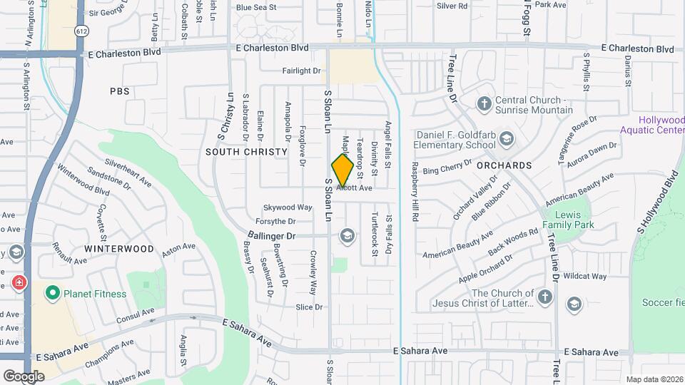 5847 Alcott Ave Map and Location Details