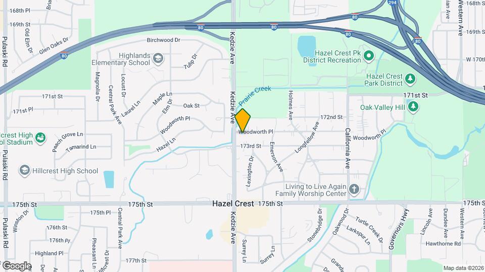 3127 Woodworth Pl Map and Location Details