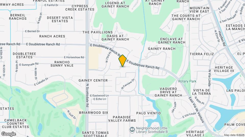 7471 E Sunnyvale Dr Map and Location Details