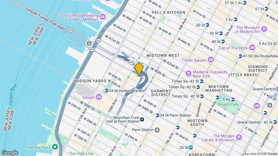 432 W 38th St Map and Location Details
