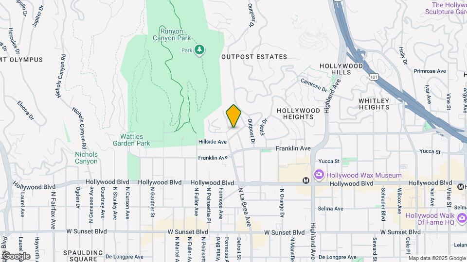7103 Hillside Ave Map and Location Details