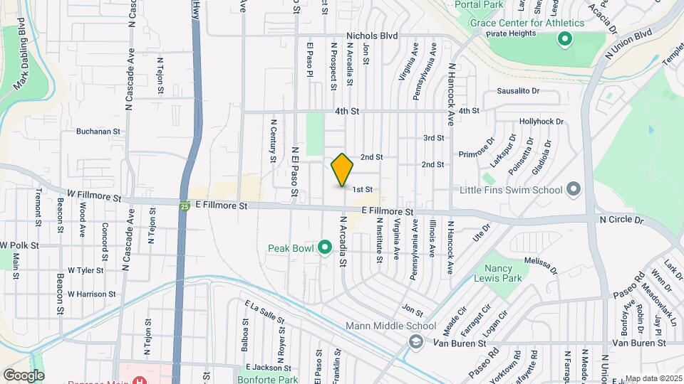 3012 N Arcadia St Map and Location Details