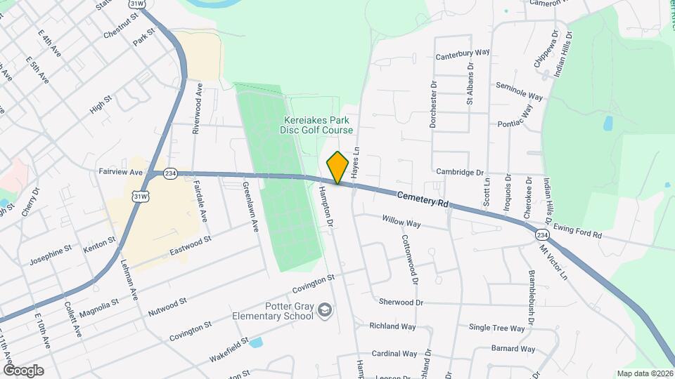 1231 Fairview Ave Map and Location Details