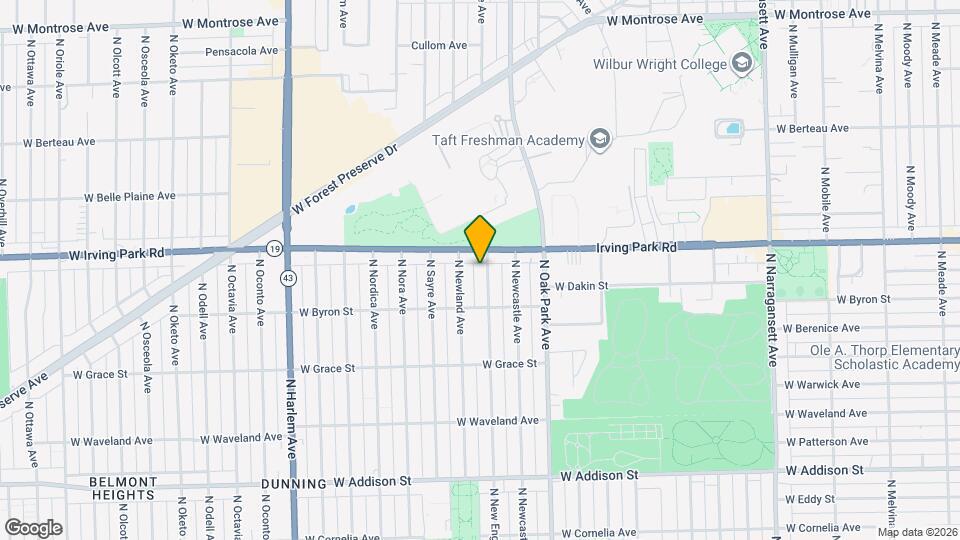 3938 N New England Ave Map and Location Details