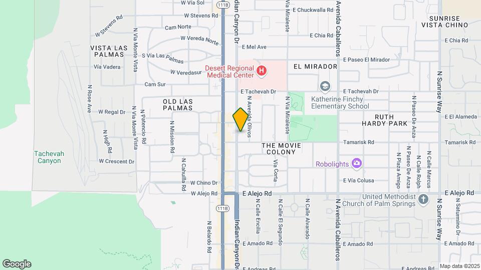 840 Indian Canyon Dr Mapa y Detalles de la Ubicación