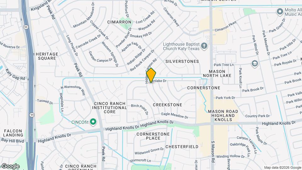 1210 Three Forks Dr Map and Location Details