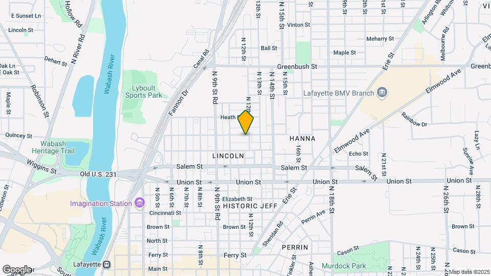 1031 Hartford St Map and Location Details