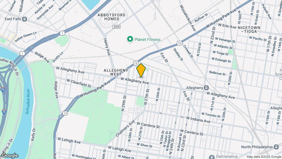 2741 W Allegheny Ave, Unit 2 Map and Location Details