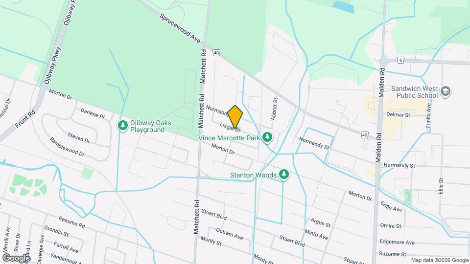 1405 Lisgar Dr Map and Location Details