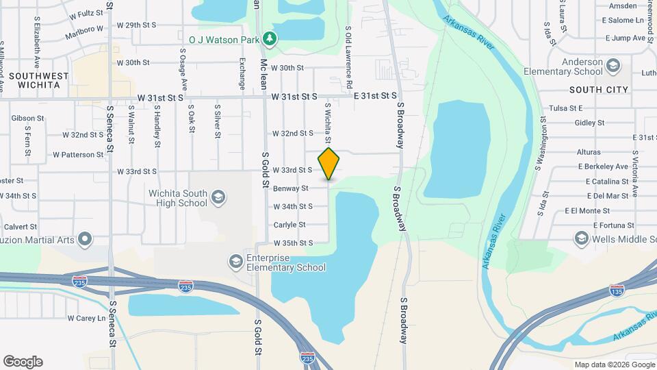 3420 S Bennett St Map and Location Details