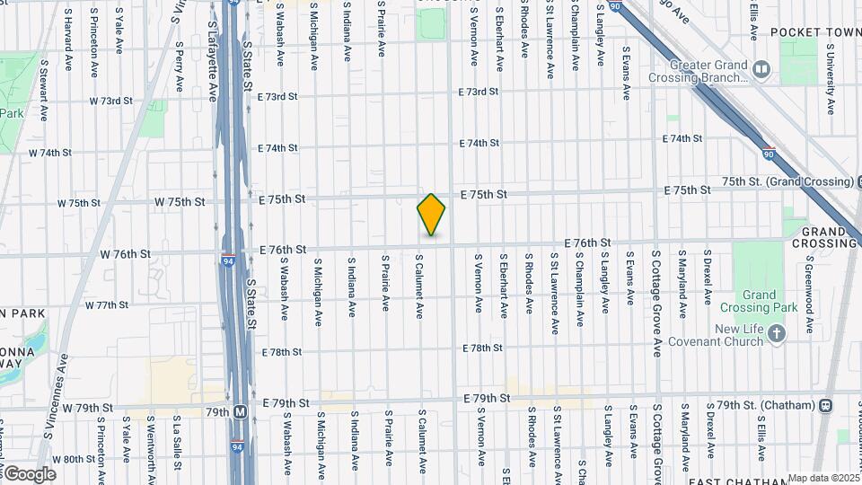 7557 S Calumet Ave Map and Location Details