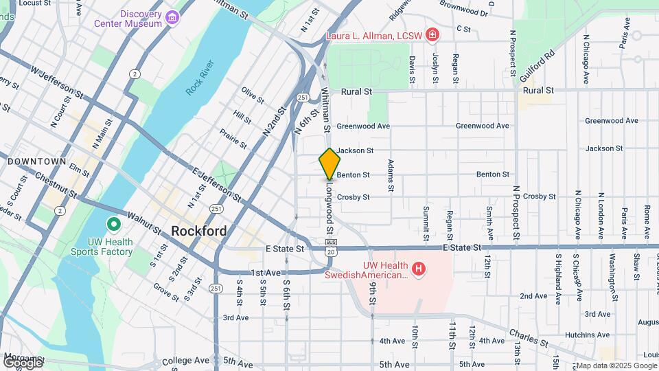 314 N Longwood St Map and Location Details
