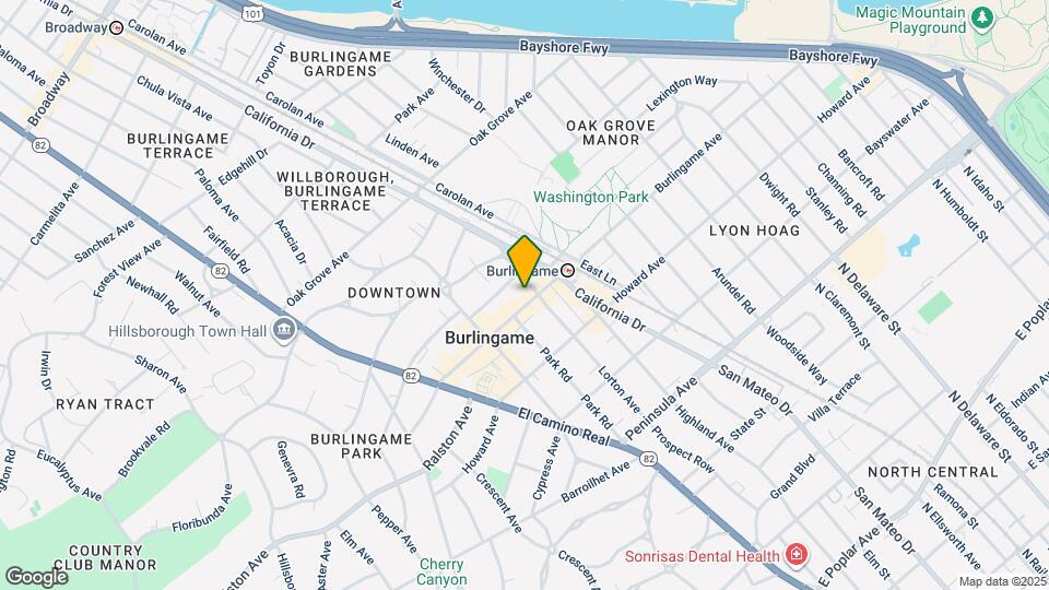 1206 Burlingame Ave Map and Location Details