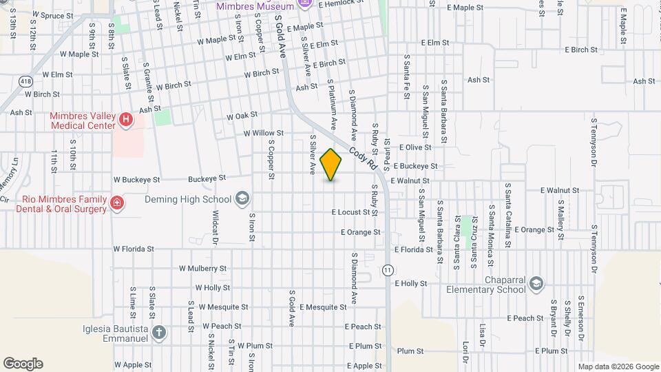 1106 S Platinum Ave Map and Location Details