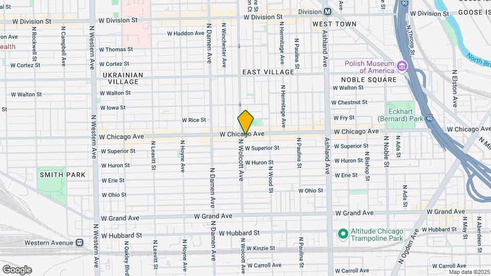 1851 W Chicago Ave Map and Location Details