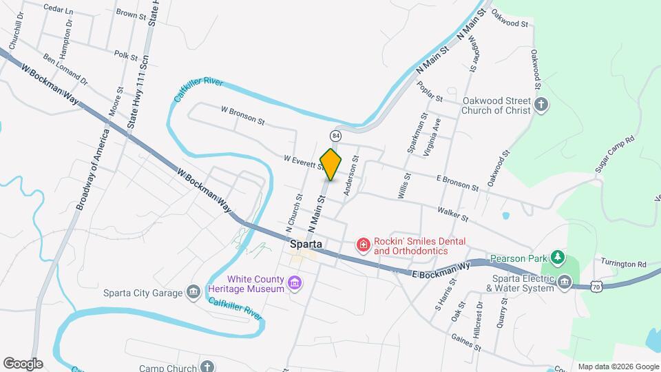 126 N Main St Map and Location Details