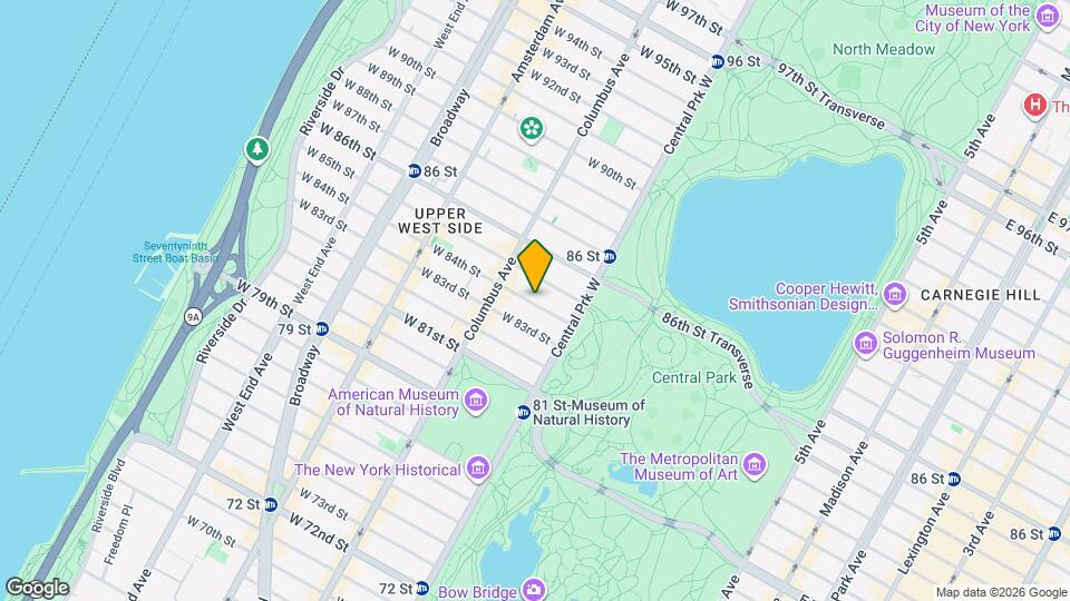 27 W 84th St Map and Location Details