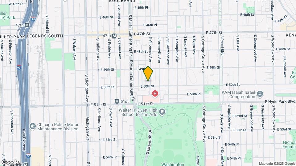 4952-4956 S Vincennes Ave Mapa y Detalles de la Ubicación