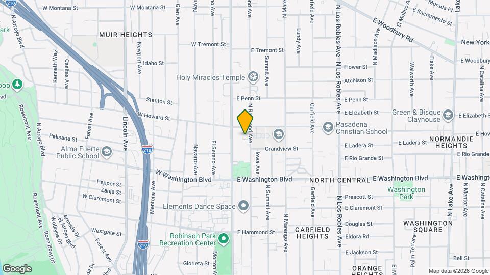 1505 N Raymond Ave, Unit 2A Map and Location Details