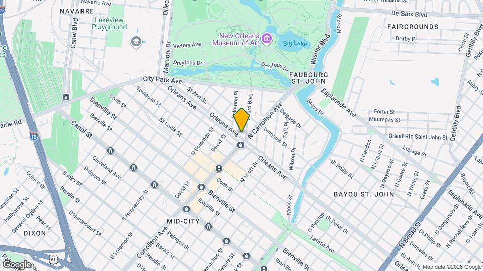 4107 Orleans Ave Map and Location Details