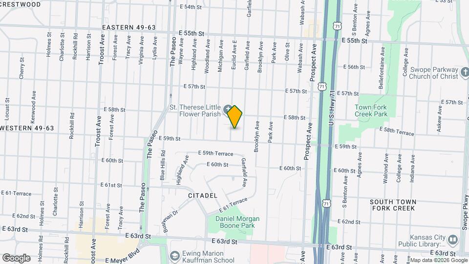 5831 Euclid Ave E Map and Location Details