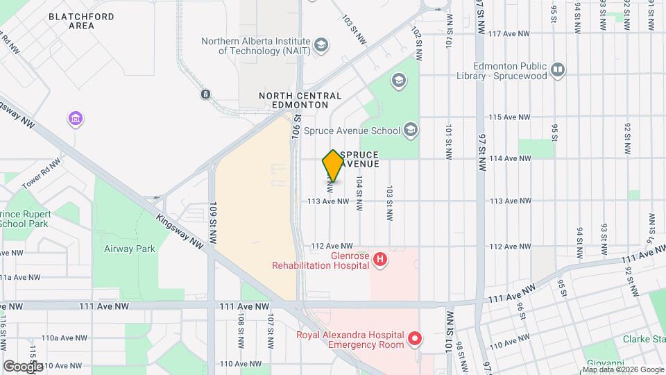 11315 105 St NW Map and Location Details