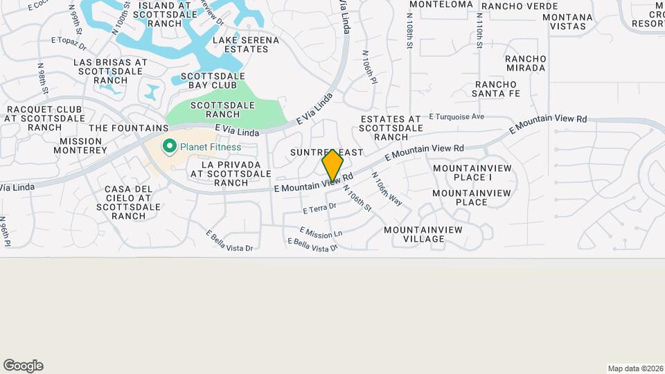 10570 E San Salvador Dr Map and Location Details
