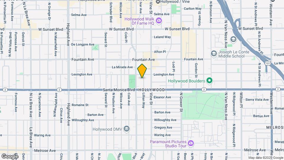 1133 Lillian Way Map and Location Details