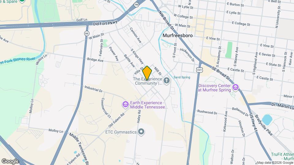 438 Battle Ave, Unit A Mapa y Detalles de la Ubicación