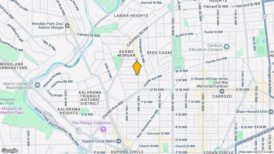 2118 18th St NW, Unit Apt #3 Map and Location Details