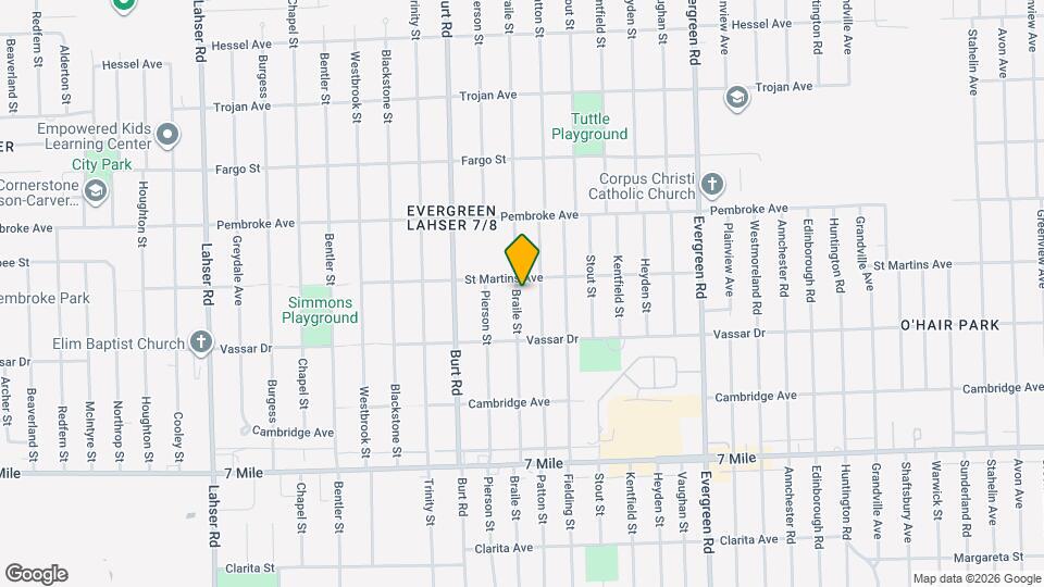 19496 Braile St Map and Location Details