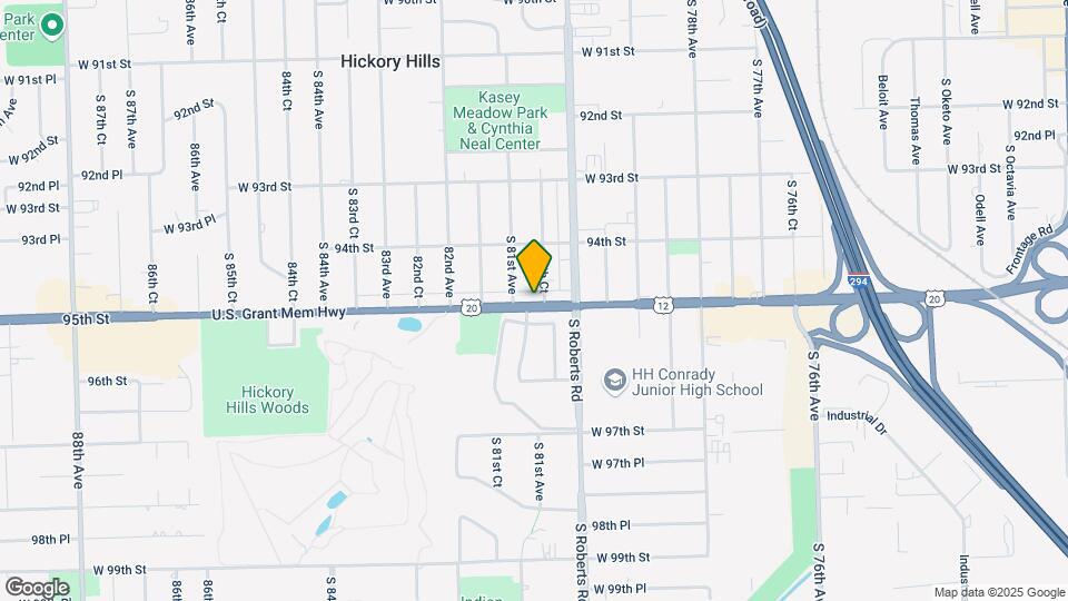 8054 W 95th St Map and Location Details