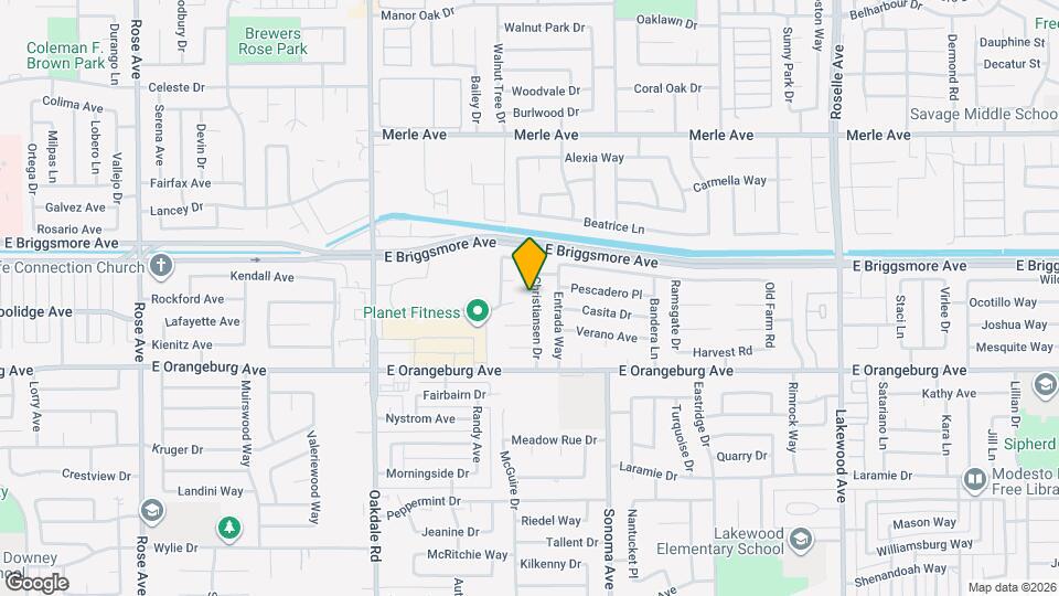 1513 Christiansen Dr Map and Location Details